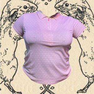 Vintage pink golf shirt